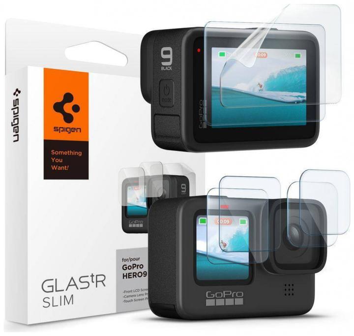 Actual product image Spigen GlasTR Slim + Film 2-Set - Zestaw szkieł i folii do GoPro Hero 12 / 11 / 10 / 9 (2 zestawy) (Hero 9, Hero 11, Hero 10, Hero 12)
