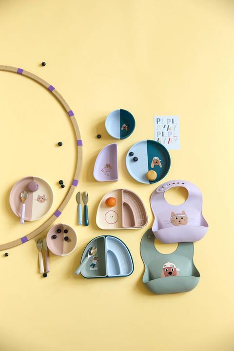 Produktbild Lässig Silikon-Lätzchen - Tiny Team Dog (6 Monate)