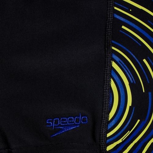 Thumbnail - Speedo, Jungen, Badehose, Plastisol Placement Aquashort, Schwarz, Blau, (10)