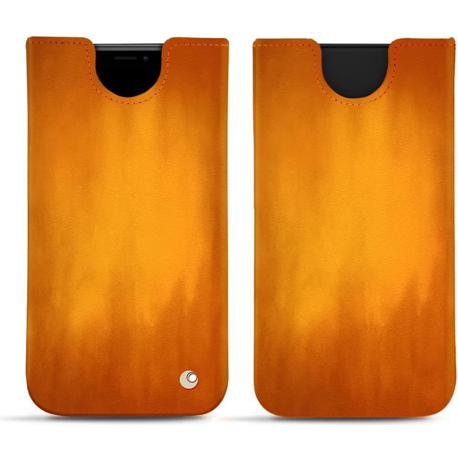 Noreve Lederschutzhülle (Apple iPhone XS Max), Smartphone Hülle, Orange