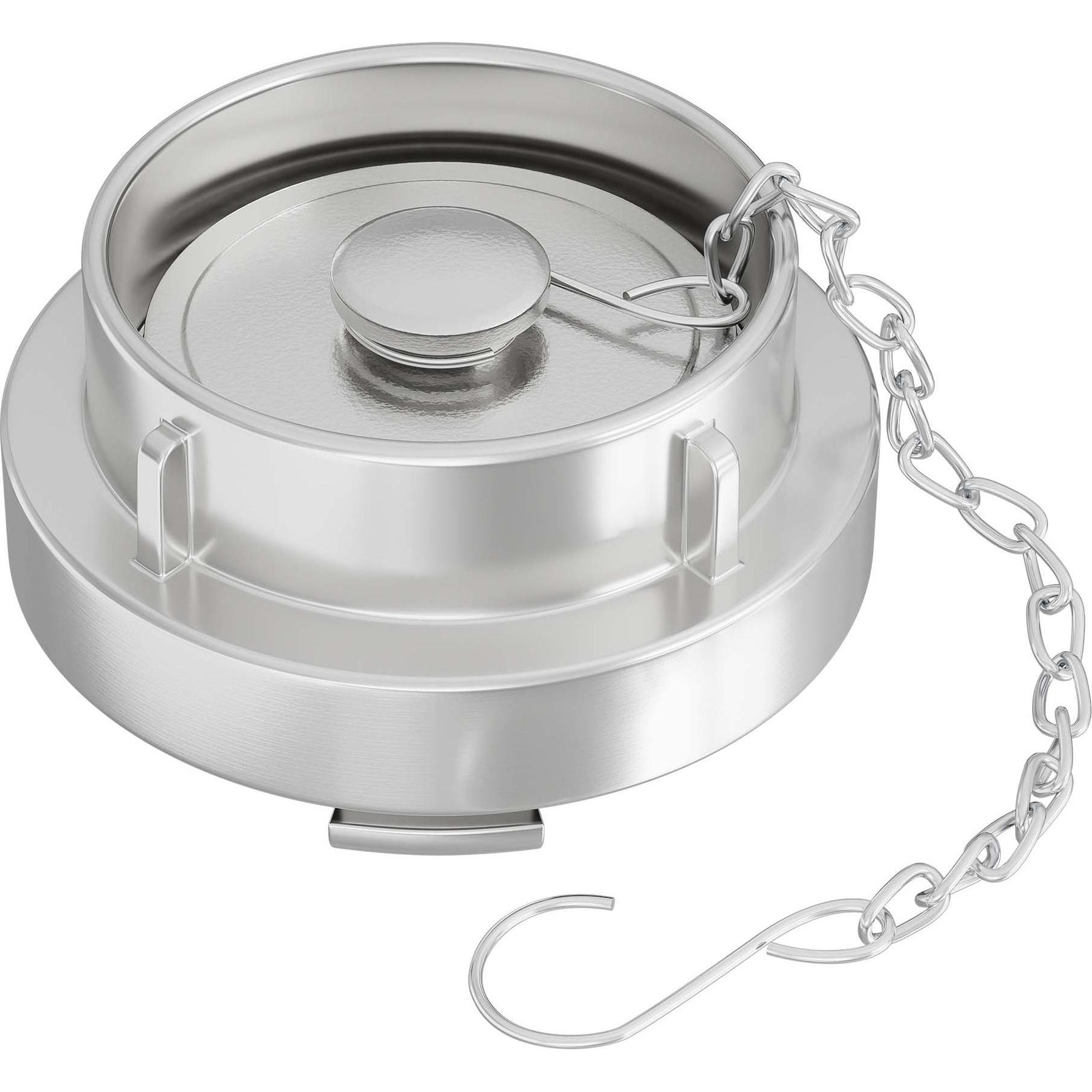 Wiltec, Schlauchanschluss + Schlauchverbinder, Storz Blindkupplung B 52mm Kette 3” Druckbereich 8-10 bar Kupplung (Kuppl...