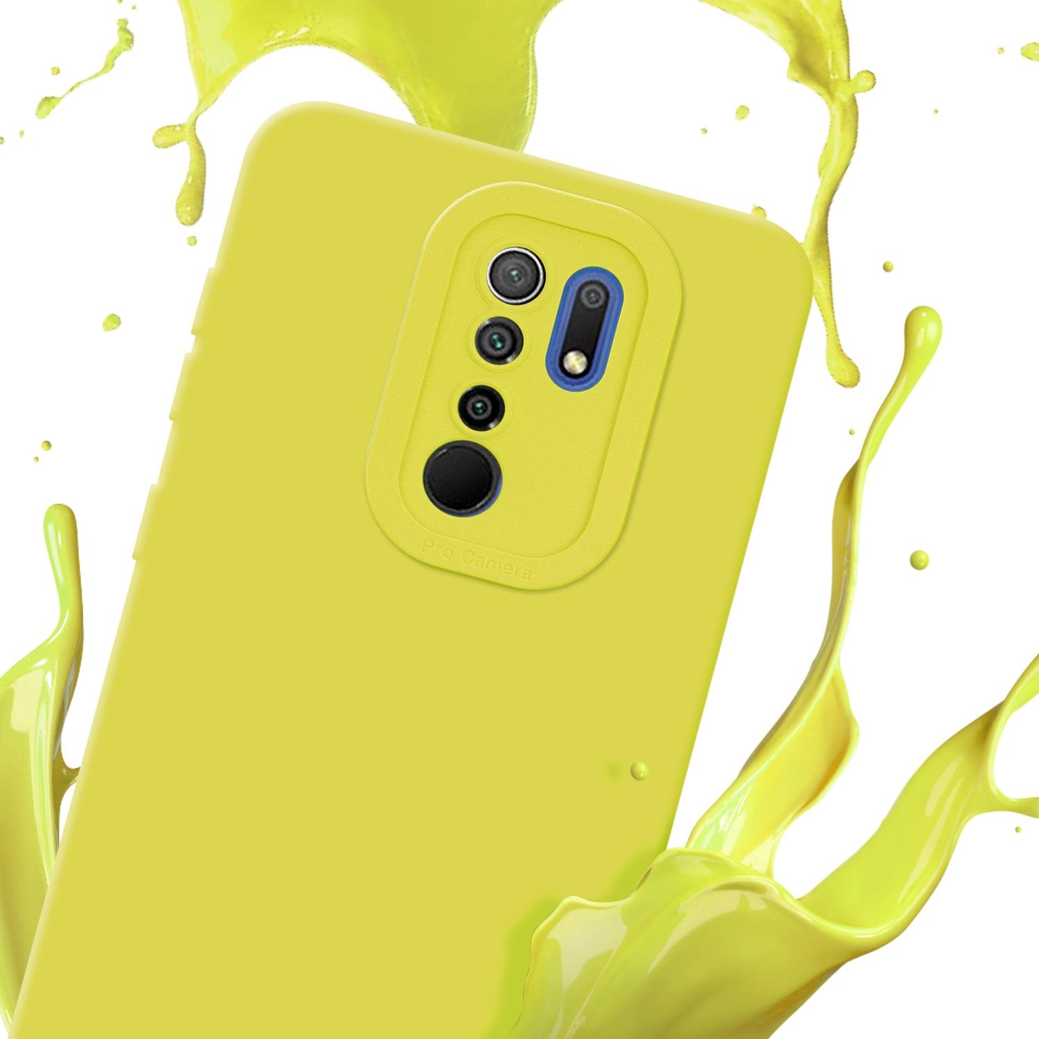 Thumbnail - Cadorabo Hülle für Xiaomi RedMi 9 im TPU Fluid LM162 Style (Xiaomi Redmi 9), Smartphone Hülle, Gelb