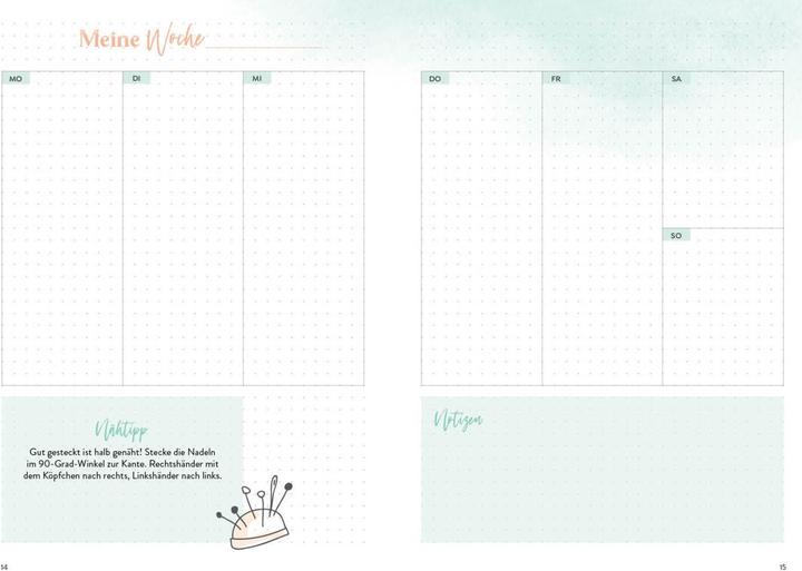 Immagine prodotto Nähen – Mein Bullet Journal – Besser planen & Nähträume verwirklichen (Tedesco, 2020)