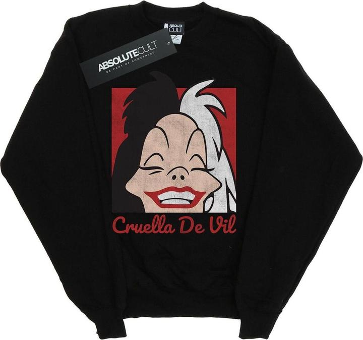 Produktbild Disney Cruella De Vil Cropped Head Sweatshirt Mädchen (140, 146)