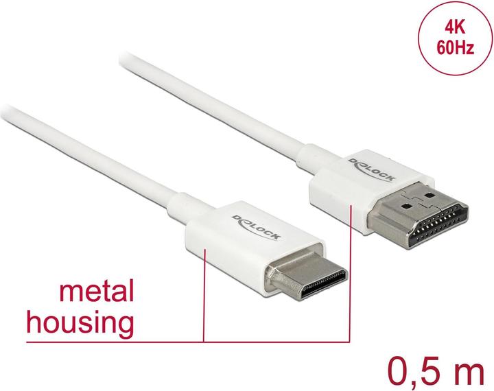 Immagine prodotto Delock HDMI (Typ A) — mini HDMI (Typ C) (0.50 m, HDMI)