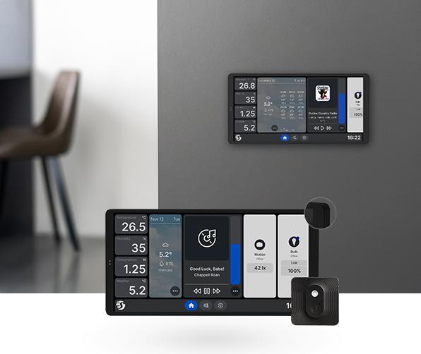 Produktbild Shelly · Unterputz · Wall Display X2i Silver · WLAN · Silber