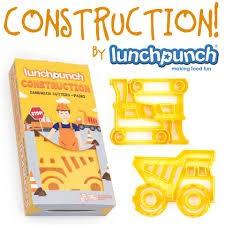 Actual product image Lunch Punch Sandwich Ausstechformen Baustellenfahrzeuge