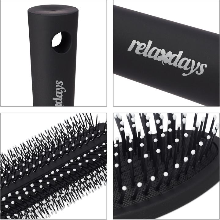 Immagine prodotto Relaxdays Spazzole per Capelli, Set da 4