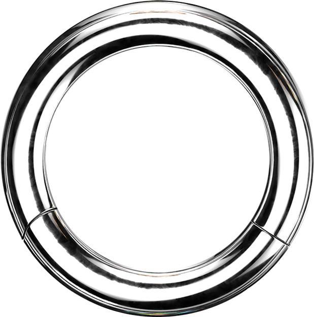 Image du produit Star Piercing Bague segment argent (sans laiton, Acier chirurgical 316L)