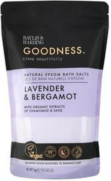Baylis & Harding Baylis Harding Lavendel-Bergamotte Naturbelassenes Bittersalz - 1kg (Badeperlen)
