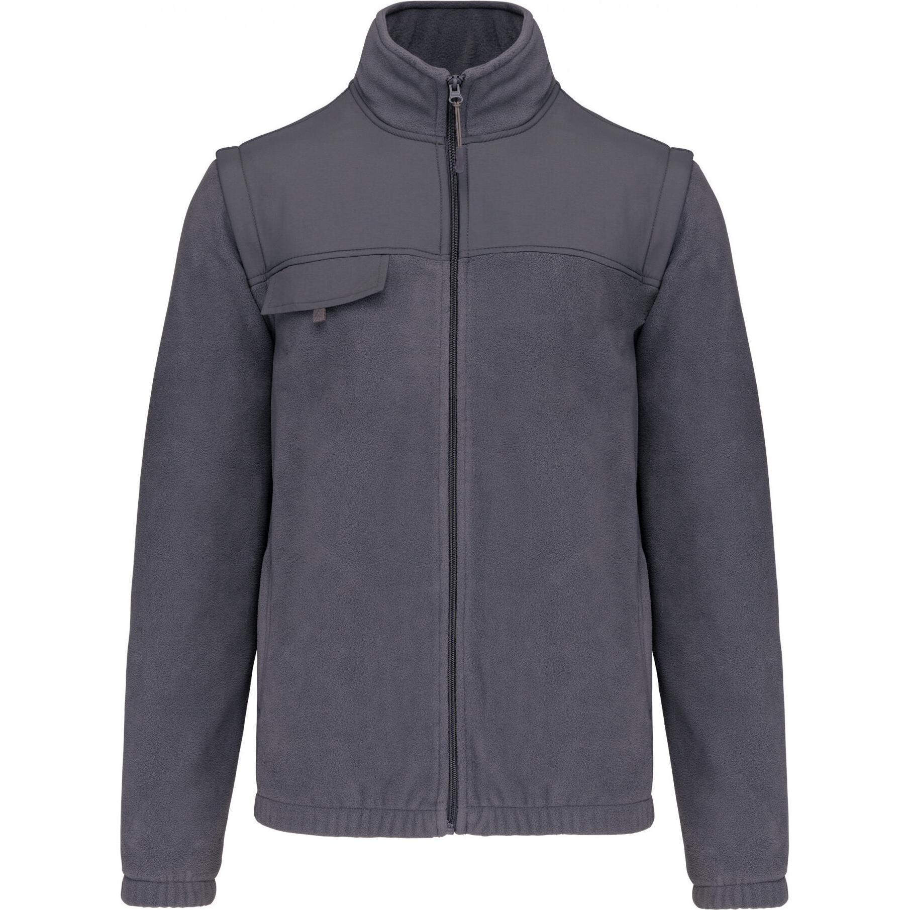 Kariban, Arbeitsjacke, Fleece mit Reissverschluss abnehmbare Ärmel (L)