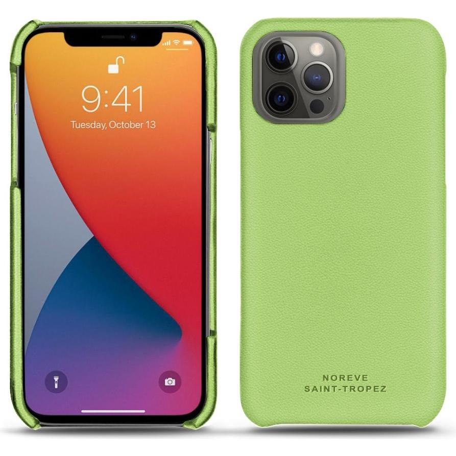 Noreve Lederschutzhülle (Apple iPhone 13 Pro Max), Smartphone Hülle, Grün