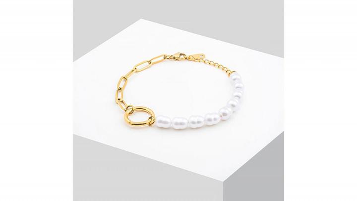 Produktbild Sensora Jewelry Pearl Link Armband (19 cm, Edelstahl)