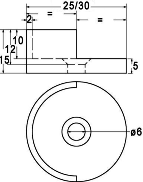 Image du produit OK-Line Palier de tube d'armoire