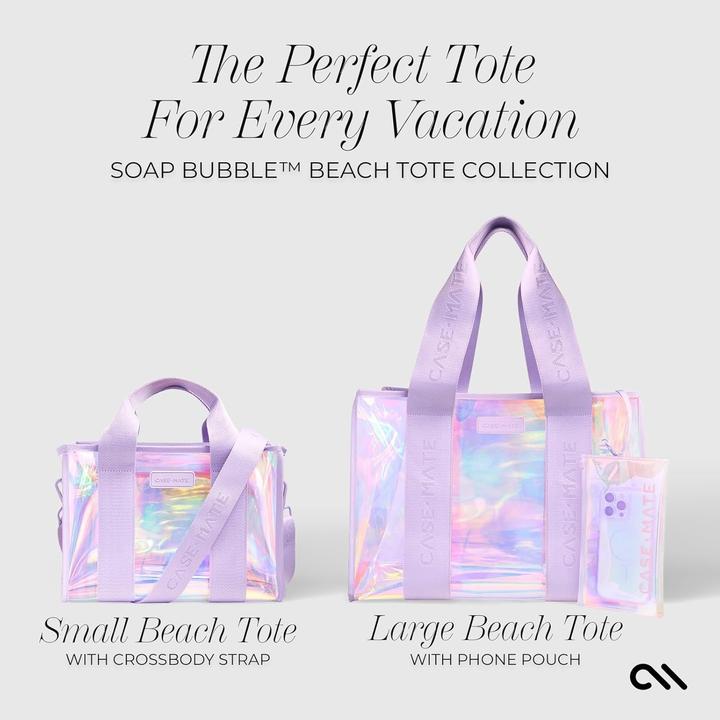 Produktbild Case-Mate Soap Bubble Mini-Strandtasche – wasserdichte Umhängetasche (irisierend)