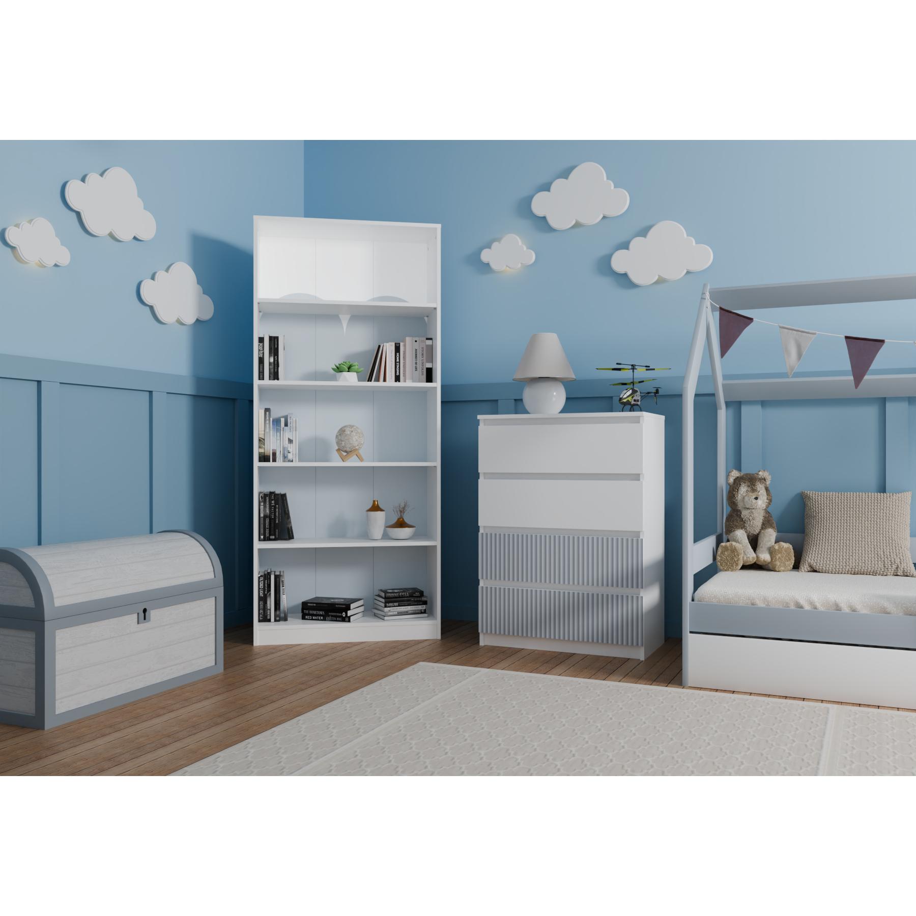 Thumbnail - Topeshop, Kommode + Sideboard, M4 Fr Blue Kpl (70 x 40 x 97 cm)