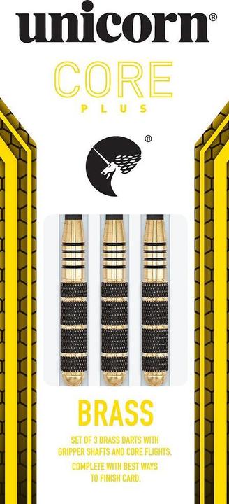 Produktbild Unicorn Core Plus Brass Steel Darts (23 g)