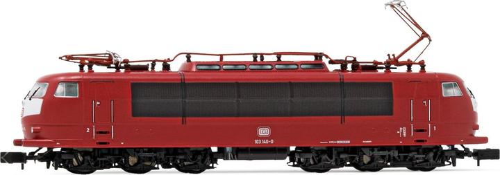 Actual product image Hornby DB electric locomotive 103 140 Einholmpanto orient red Ep. IV DC (Track N)
