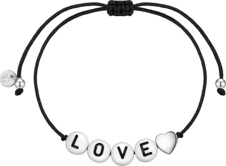 Immagine prodotto Glanzstücke München Armband Sterling Silber Textil (schwarz) - 38394 (Argento, Tessuto)