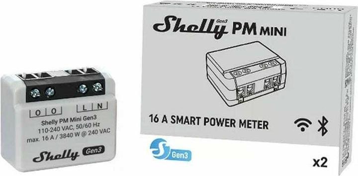 Actual product image Shelly PM Mini Gen3 x2 (Switch actuator)