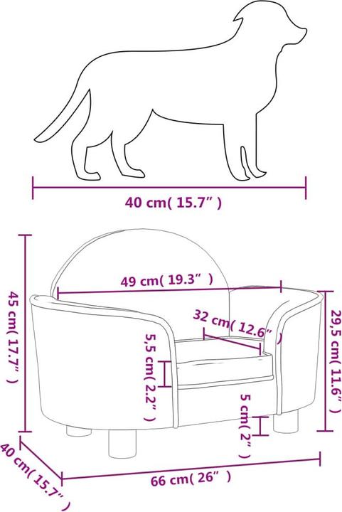 Image du produit vidaXL Hundebett (Chien)
