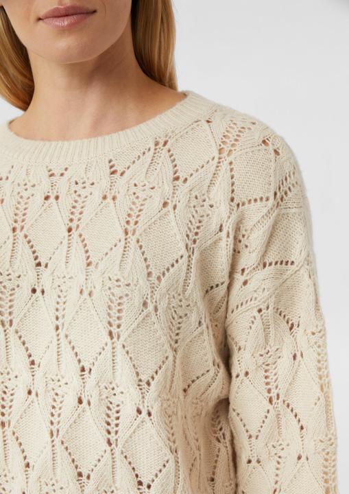 Image du produit Comma Strickpullover Weicher Strickpullover mit Ajourmuster (S)