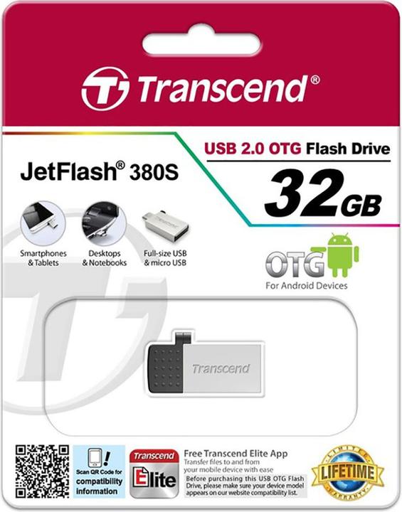 Produktbild Transcend Jetflash 380s (32 GB, USB-A)