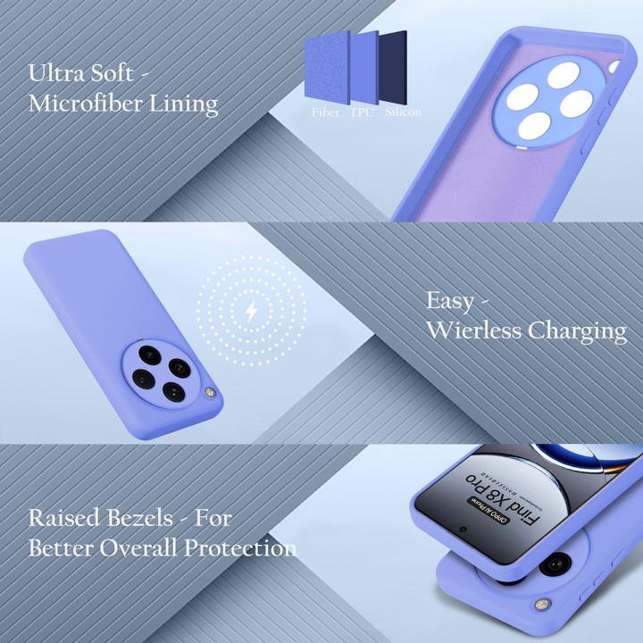 Immagine prodotto Cadorabo Custodia per Oppo Find X8 Pro TPU Liquid Silicone Case (Oppo Find X8 Pro)