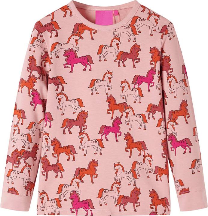 Image du produit VidaXL Pyjama enfant manches longues rose clair 128,Matériau : 95 (128)