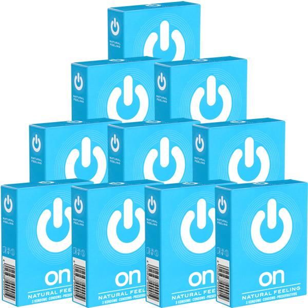 Actual product image On Running Natural Feeling - 10x3 classic condoms, transparent, 54mm (30 pcs.)
