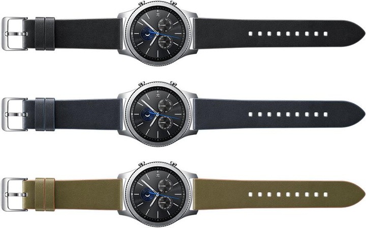 Produktbild Samsung Lederband Classic Gear S3 (22 mm, Echtleder, 22mm Anstossbreite, Gear S3 Frontier, Gear S3 Classic)