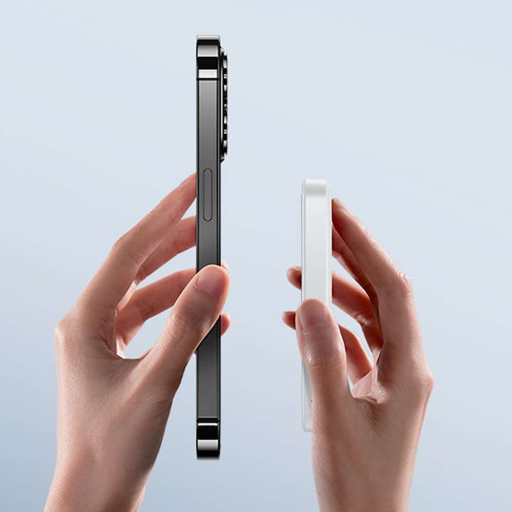 Actual product image Baseus mini power bank 5000mAh 20W + USB-C cable (20V/3A) - white (5000 mAh, 20 W, 19250 Wh)