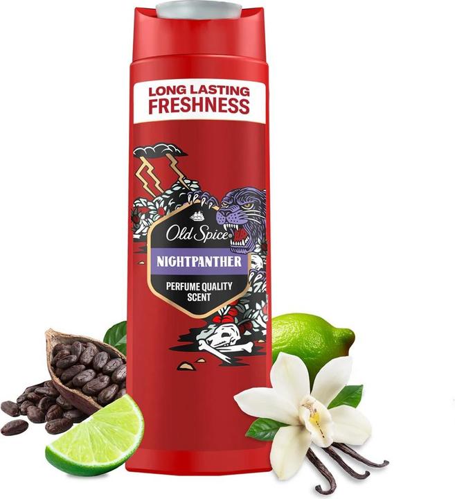 Produktbild Old Spice Nightpanther Shower Gel For Men - Body, Hair, And Face Wash (400 ml)