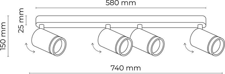 Immagine prodotto Licht-Erlebnisse Spot Strahler Carson (GU10)