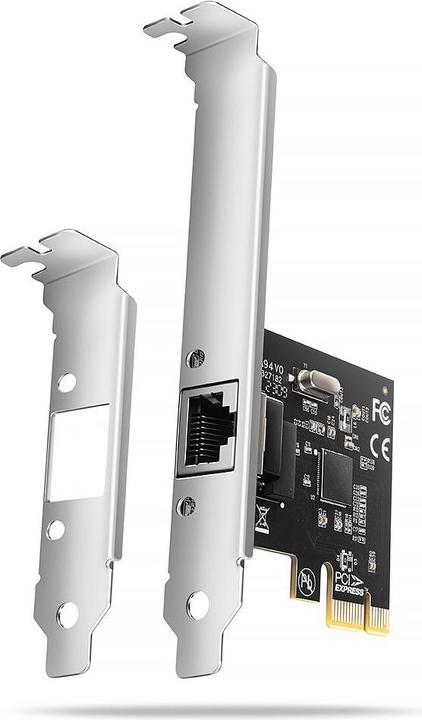 Produktbild Axagon PCEE-GRL Karta sieciowa PCIe 1x Gigabit Ethernet port RJ-45, chipset Realtek 8111L w. SP & LP (PCI-E x1)