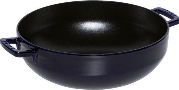 Actual product image Staub 40510-326-0 Fish cocotte 28 cm cast iron Induction-suitable dark blue (28 cm, Casserole + Stewpot, Cast iron)