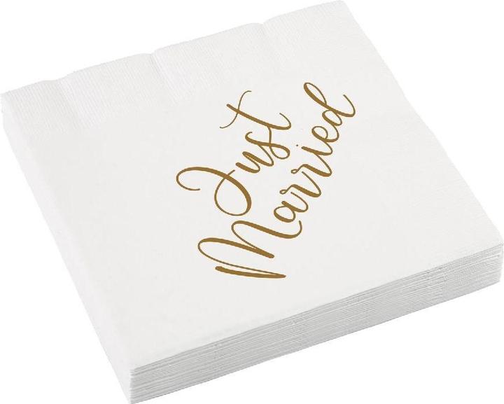 Magni Servietten Just Married (16 x, 33 x 33 cm)