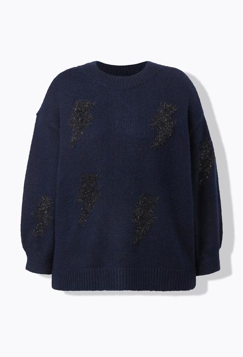 Produktbild Studio Untold Pullover, Oversize Shape, Glitzer-Motive (42, 44)