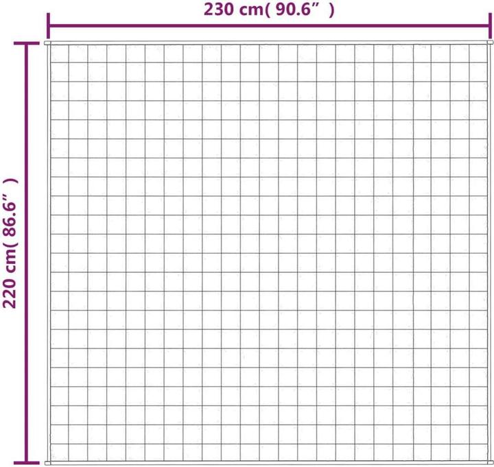 Actual product image vidaXL Gewichtsdecke (230 x 220 cm)