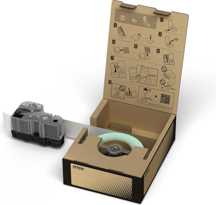 Epson BR-PT12YB-E (1.20 cm, Zwart, Geel)