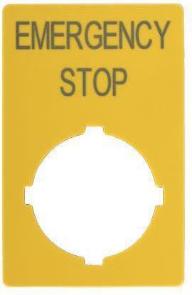 Produktbild Eaton Not-Halt-Schild 33x50mm GB EmergencyStop