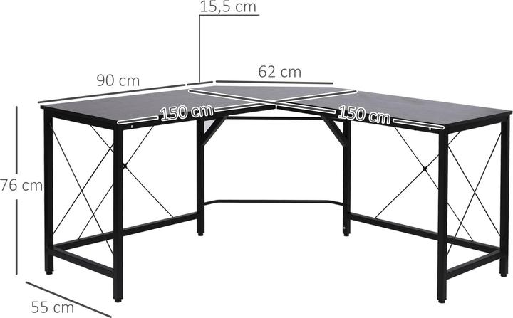 Produktbild Jamb Eckschreibtisch (150 x 150 x 76 cm)