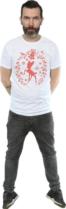 Immagine prodotto Disney Bambi Christmas Wreath Maglietta Uomo (S)