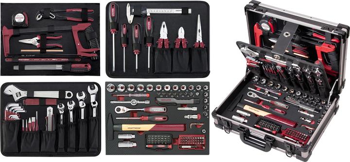Actual product image Kraftwerk Professional aluminium tool case (151 pieces)