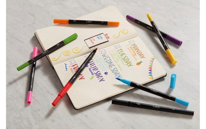 Produktbild Bic Intensity Filzstifte mit Doppelpunkt (6x)