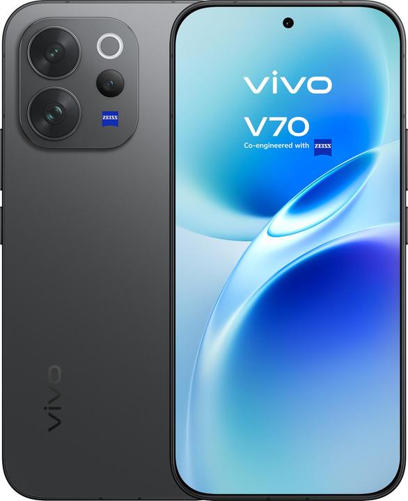 Actual product image Vivo V70 5G AUTHENTIC BLACK 8+512GB (512 GB, Authentic Black, Black, 6.59", Dual SIM, 5G)