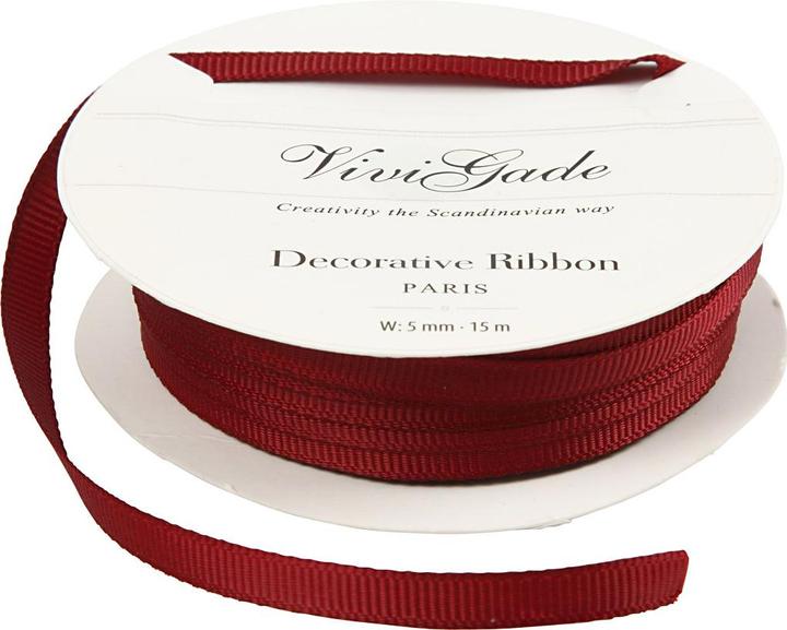 Actual product image Creativ Company Textile tape 15 m red (Gift ribbon, 1 x)