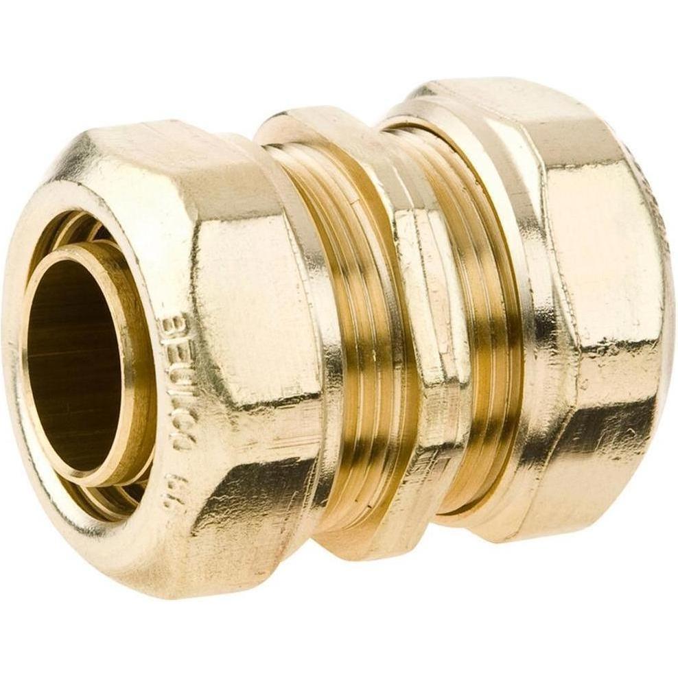 Beulco, Rohrverbindungstechnik, PE-Kupplung 6605 20x1,9*2mm, MS, Stützr. f., f TW (Rohrkupplung)