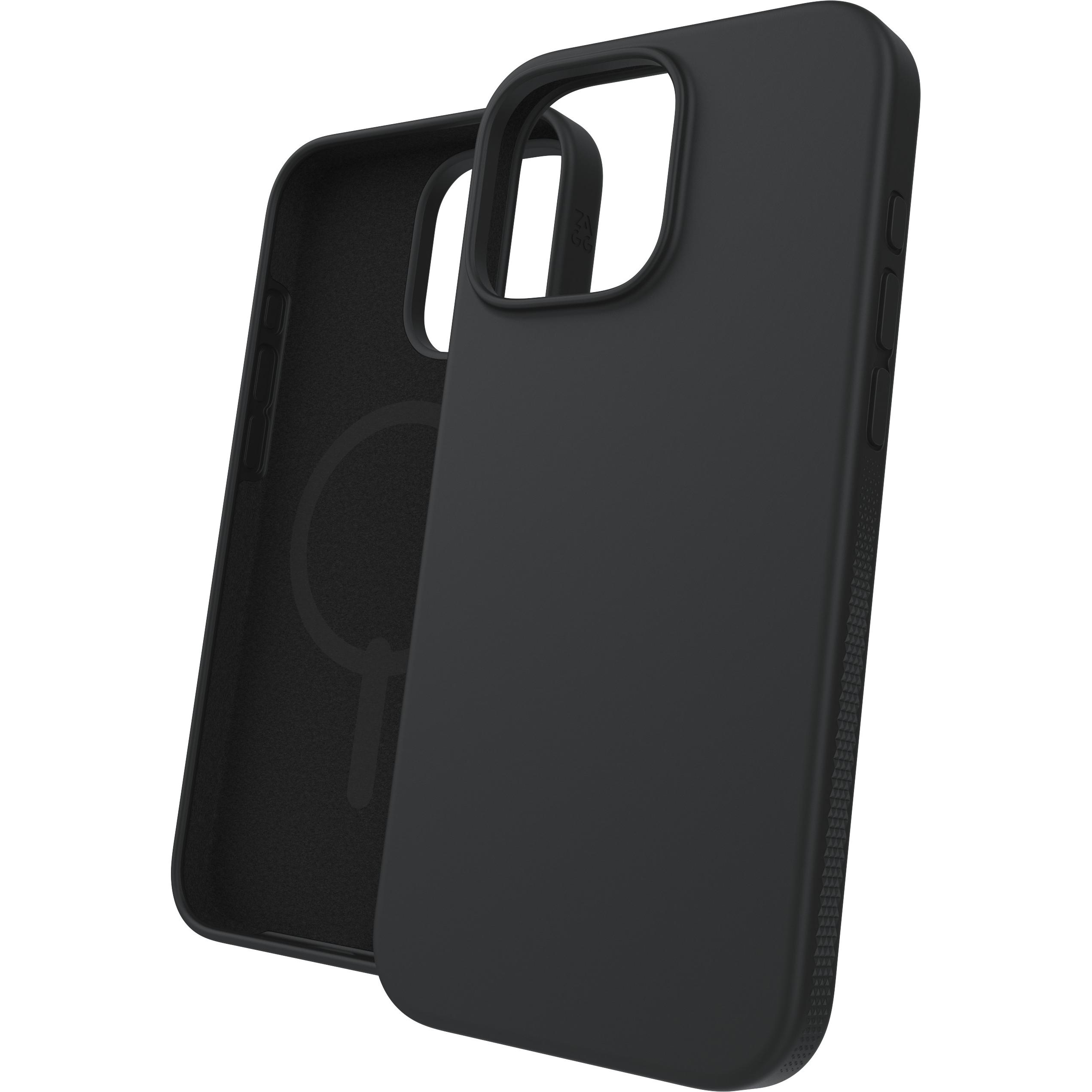 Zagg Custodia Manhattan Snap MagSafe per iPhone 16 Pro Max - Nero (Apple iPhone 16 Pro Max), Cover smartphone, Nero