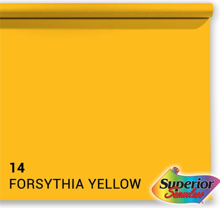 Image du produit Superior Achtergrond Rol Forsythia Yellow (nr 14) 1.35m x 11m (135 cm)